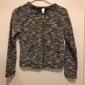 Black & White Knit Jacket